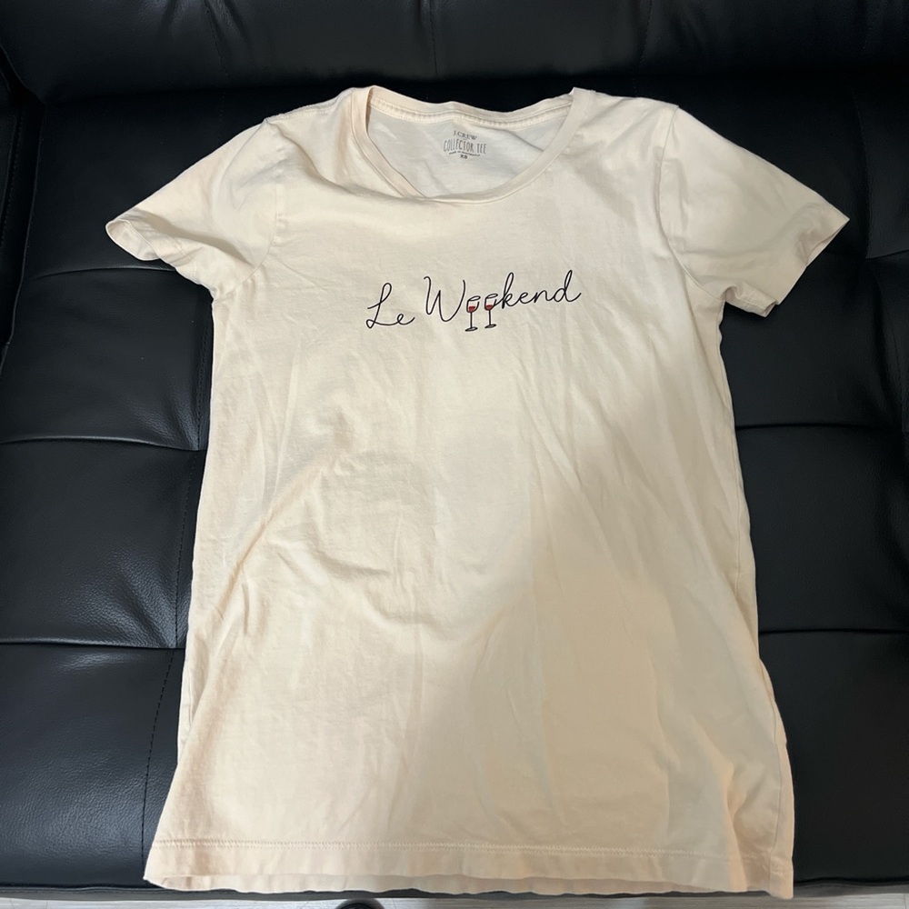 J. Crew Cream Collector Tee